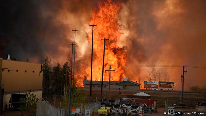 Canadian city evacuated as wildfire spreads